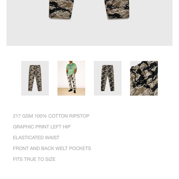 OVO Tiger Camo Ripstop Leisure Pant - Size Med - Picture 8 of 8